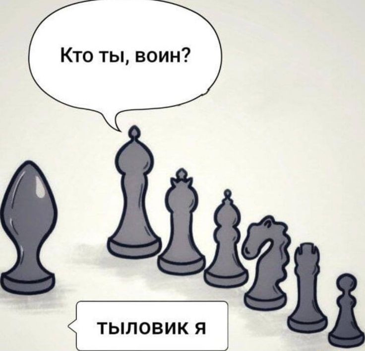 Шахматный тыловик готов к партии
